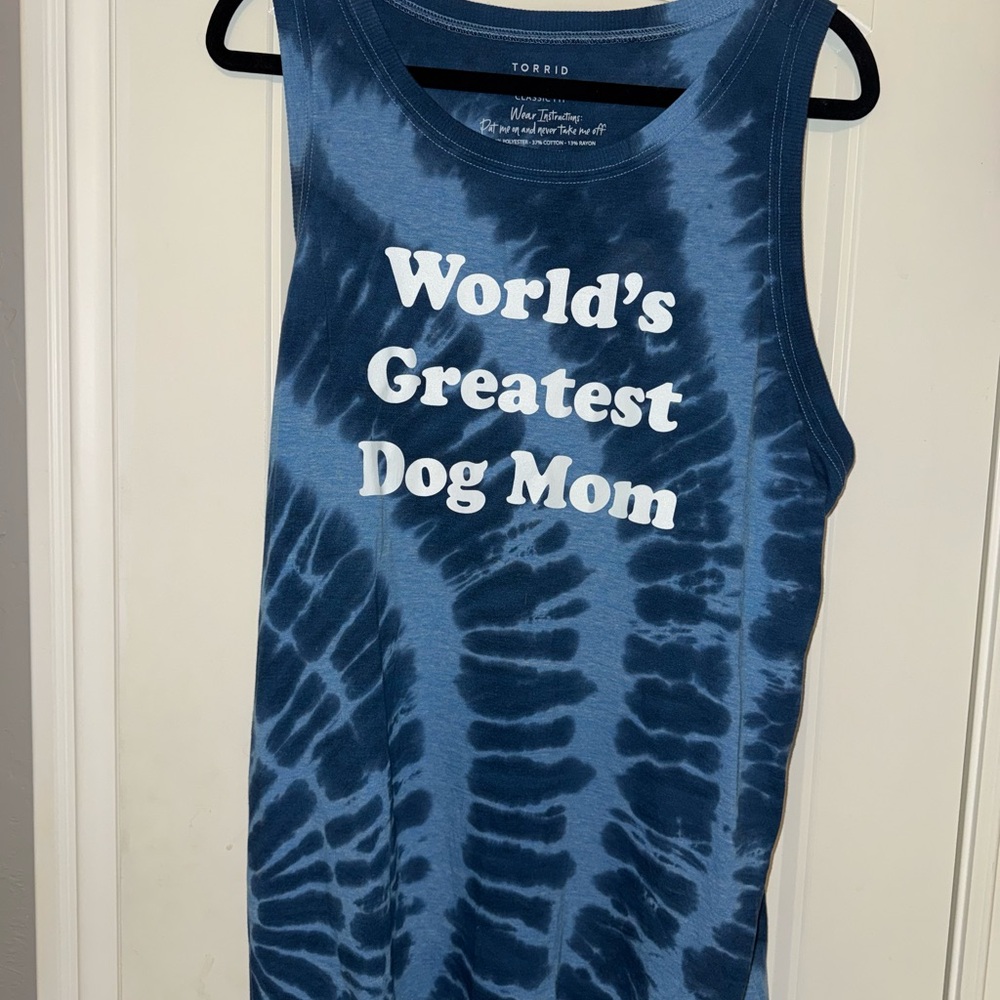 Torrid Tie-Dye World's Greatest Dog Mom Tank